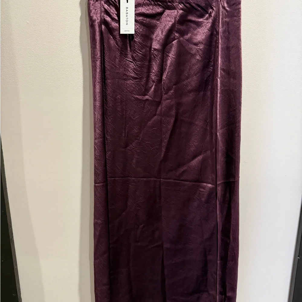 Babaton Satin Maxi Skirt in Cardamon Size 8 - Picture 1 of 7